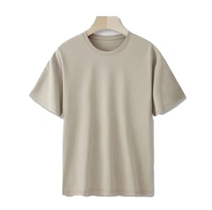 เสื้อยืดถักแขนสั้นสำหรับผู้ชายเสื้อผ้าฝ้าย100% ระบายอากาศแห้งเร็วสำหรับฤดูร้อนสินค้าส่งออกจำนวนมาก - Product Image 3