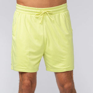 Pantalones cortos de gimnasio para hombre, superventas, personalizados, de lona de poliéster 100%, Material ligero transpirable para ropa informal de verano - Product Image 1