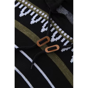 Hoodies Saison Pull Pull Homme Pull Tricoté Conception Personnalisée Laine Mélange Sweat À Capuche Pull En Tricot Broderies Jacquard À Capuche - Product Image 5