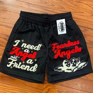 Vente en gros Short en maille double couche pour homme à séchage rapide et respirant 100% coton Impression personnalisée par sublimation quantité minimale de commande bas High Street Solid - Product Image 1