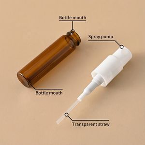 Mini Botella de Vidrio Transparente de 1ml, 2ml, 3ml, 5ml con Atomizador y Serigrafía, Frasco Atomizador de Perfume Vacío para Muestras de Suero para el Cuidado de la Piel - Product Image 4