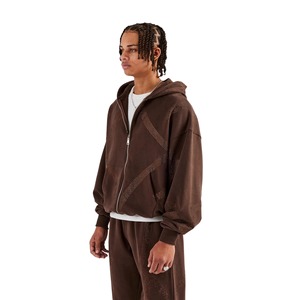 Vêtements de grande qualité avec impression personnalisée en 50 coton et 50 polyester, sweat à capuche vierge de 320 g/m², vente en gros pour hommes - Product Image 3