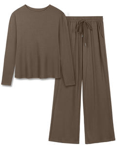 Ensemble de survêtement sport surdimensionné pour femme grande taille, décontracté d'été, col rond, deux pièces avec décoration peinte 2026 - Product Image 4