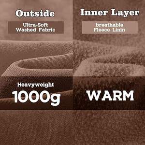 ชุดกีฬาผ้าฝ้าย100% มีฮู้ดสำหรับผู้ชายชุดใส่ไปยิมเสื้อมีซิปพิมพ์โลโก้ได้ตามต้องการ - Product Image 4