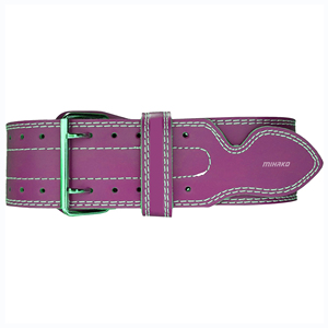 Vente chaude en cuir de vachette Gym ceinture d'haltérophilie Double broche boucle Powerlifting sueur ceinture Fitness équipement de sécurité - Product Image 2