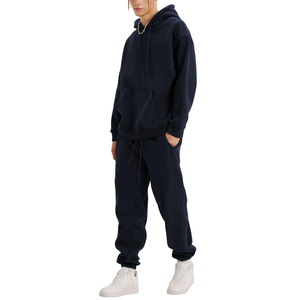 Chándal de Alta Calidad para Hombre, de Algodón y Felpa, Talla Grande, para Uso en Exteriores, Sudadera con Hombros Caídos y Pantalones Deportivos Holgados - Product Image 5