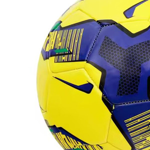 Alaay Balón de fútbol con logotipo personalizado Amarillo y Negro Tamaños 5/4/3/2 Fábrica de fútbol de cuero-Promoción básica - Product Image 4