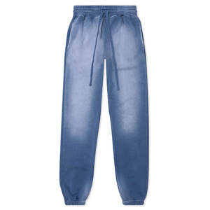 100% coton lourd 22 oz soleil délavé sueur hommes pantalons haute qualité jambe droite coupe-vent pantalons de survêtement - Product Image 1