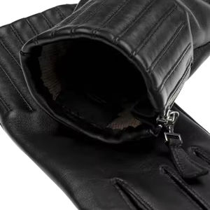 ถุงมือหนัง PU จากปากีสถาน ถุงมือกันลมสำหรับผู้ชาย สีดำ อุ่นสำหรับฤดูหนาว รองรับหน้าจอสัมผัส มีบริการ OEM และ ODM - Product Image 4