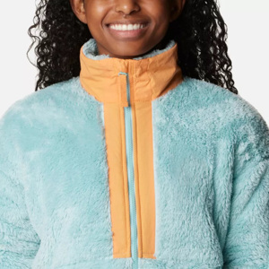 Blouson bombardier confortable avec logo personnalisé OEM veste polaire Sherpa zippée pour femmes manteau décontracté veste à glissière blanche 100% polaire - Product Image 4