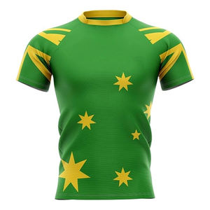 เสื้อรักบี้ผู้ชายแบบระบายอากาศน้ำหนักเบาพร้อมโลโก้/สีที่กำหนดเอง - Product Image 1