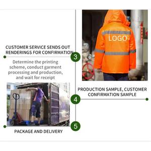 Men's Knee-Length Workwear Jacket with Multi-Pockets Customized OEM Design Wholesale Price Safety <b>Working</b> <b>Wear</b> Sale - Product Image 2