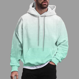 Sudadera con Capucha Degradada para Hombre al por Mayor, Suave, 100% Poliéster, con Logotipo Personalizado, Informal, para Otoño - Product Image 1