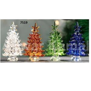 Multi Colour Clear Glass Christmas Tree Shape <b>Hanging</b> <b>Ornament</b> Exclusive Handmade Decorative X Mas Tree Clear Glass <b>Ornaments</b> - Product Image 1
