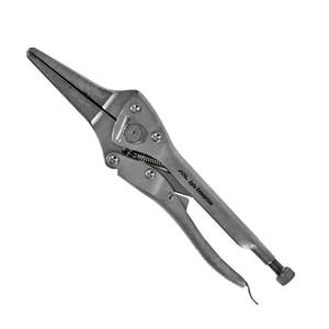 Pince à bec effilé à verrouillage, robuste, précision, acier inoxydable, bec effilé long et fin pour une prise en main sécurisée, serrage, utilisation en soins vétérinaires - Product Image 5