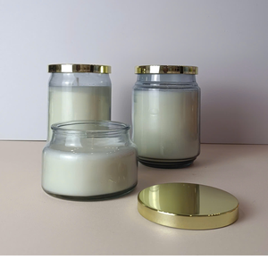 Velas de vidrio perfumadas personalizadas de lujo, tapa de Metal, decoración del hogar, Bodas/Navidad/Año Nuevo, cera de soja de coco de Vietnam - Product Image 3