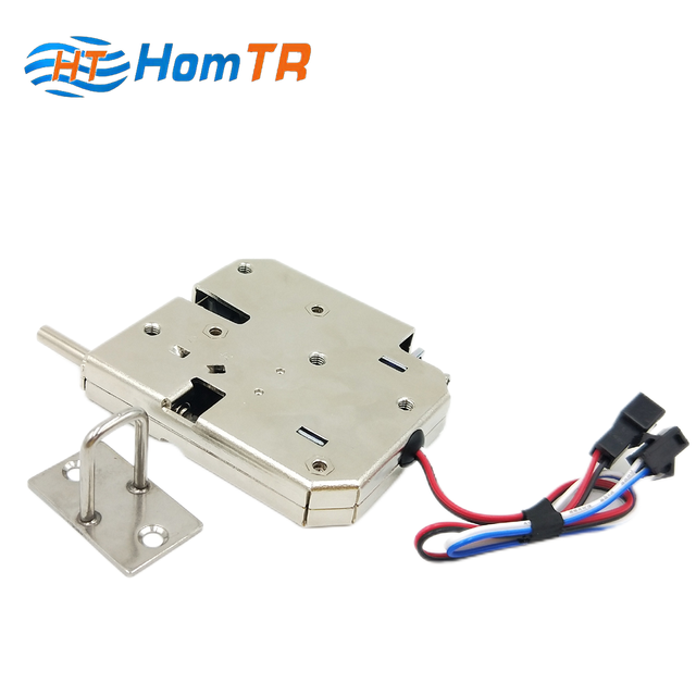 HomTR DC 12V/24V Electromagnetic Smart Lockers Metal Digital Cabinet Logistics Lock for Storage Lock
