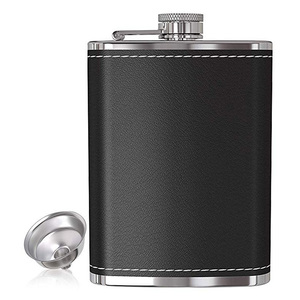 Flacon de hanche en acier inoxydable supérieur élégant, bouteille de liqueur de poche étanche pour les amateurs de vin, de whisky et de vodka - Product Image 2