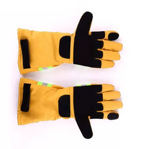 Gants de soudage doux et confortables à usage quotidien haute visibilité Nouveau produit tendance Logo personnalisé Gants de travail de soudeur en cuir de vachette - Product Image 4