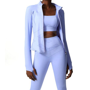 Transpirable y elástico Activewear Yoga Set 2025 Conjunto de yoga sin costuras de cintura alta - Product Image 2