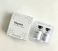 Boîte d'emballage en papier holographique personnalisée avec gaufrage doré et inserts pour flacons de 3 ml, 5 ml, 10 ml