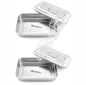 Soporte organizador de bandejas con tapa y agarre de mango Fabricantes de instrumentos quirúrgicos hechos de acero inoxidable alemán de alta calidad - Product Image 1