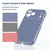 Longlayss Compatible avec 16 coques de protection rigides en TPU et PC, antichoc, fines, esthétiques, à rayures de dessins animés, pour femmes et filles (Rose)