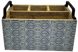 กล่องเก็บอุปกรณ์ครัวอเนกประสงค์ลายเคลือบโมเดิร์น พร้อมที่จับ สำหรับจัดเก็บช้อนส้อมบนโต๊ะอาหาร - Product Image 2