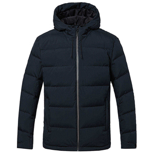 Vestes matelassées en tissu écologique pour hommes, style streetwear, pour l'hiver, col mandarin, imperméables, coupe-vent, personnalisables sur le devant - Product Image 1