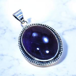 Colgantes de Plata de Ley con Amatista de Buena Calidad, Hechos a Mano - Product Image 2