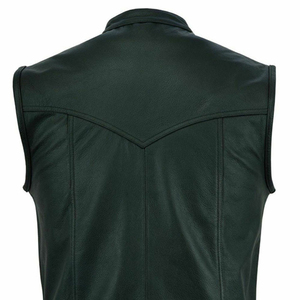 Chaleco de cuero de motorista para hombre, diseño transpirable, impermeable, de alta calidad, único, de moda, cálido, personalizable - Product Image 5