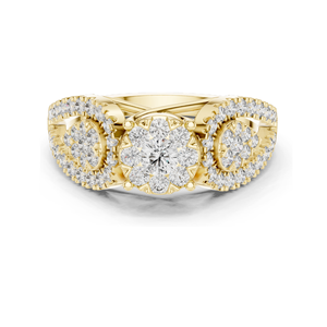Anillo de Diamante de Laboratorio de 0.844 CT para Mujer, Claridad VVS-VS EF, Disponible en Oro de 18KT, 14KT, 10KT y Plata 925, Oro Rosa, Amarillo, Blanco - Product Image 3