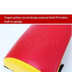 Leather Kickboxing Practice Large Pad <b>Kick</b> <b>Shield</b> with Comfortable Handles for Boxing Martial Arts and Sports Training - Product Image 3