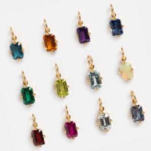 Colgante facetado rectangular de ópalo, chapadas en oro con fianza Juego de puntas de Plata de Ley 925, joyería de cristal curativo para mujer - Product Image 3