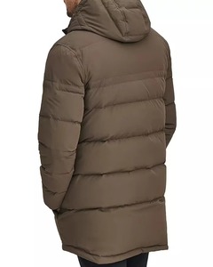 Veste matelassée à capuche pour homme, style hiver 2024, avec logo personnalisé sur le devant, imperméable et coupe-vent, fabriquée au Pakistan - Product Image 6