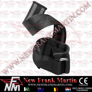 NFM Custom Logo Cotton Heavy-Duty Wrist <b>Straps</b> <b>for</b> Closure Removable Cover <b>for</b> Deadlifts Weight <b>Lifting</b> Eco-Friendly - Product Image 2