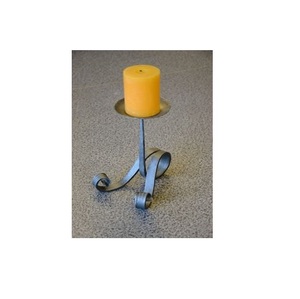 Nouveau bougeoir en métal de bougeoir de fer de conception moderne pour la décoration avec le manteau de poudre noire - Product Image 6