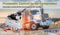 Pompe de compresseur d'air de 24V à cycle de service long DC sans huile à piston professionnel Mini camion le plus efficace au monde réservoir de 25 litres