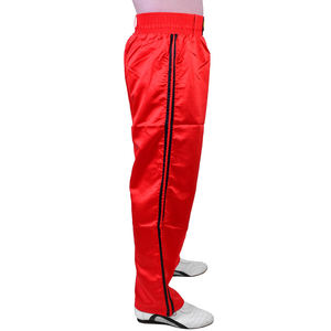 Professionnel de haute qualité noir 100% coton pantalon confortable Full Contact Kickboxing pantalon Style décontracté - Product Image 2