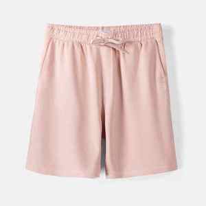 Ropa de hombre 100% algodón camiseta regular y pantalones cortos DTG Logo Twin Set chándal para hombre Color Rosa impreso manga corta - Product Image 6