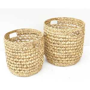 WATER HYACINTH CLOTHES <b>BASKET</b> HANDMADE FROM VIETNAM - Product Image 2