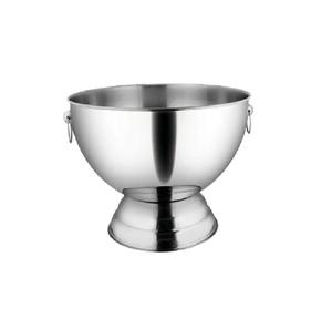 Traditional Metal Silver Plated Champagne Ice Bowls With Base Round Shape Wine Cooler for Beer Soft <b>Drink</b> Party Barware - Product Image 3