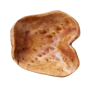 Large Handmade Customized Wooden Serving Bowl with Irregular Design for <b>Sweets</b> Dates <b>Parties</b> During Ramadan Season - Product Image 4