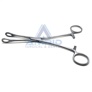 Pinzas de Esponja Foerster Rectas Dentadas, Instrumentos Quirúrgicos Veterinarios - Product Image 5