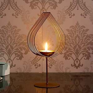 Applique murale décorative en forme d'œil doré, porte-bougie pour la décoration de la maison et du bureau, événements de mariage, fabriquée en Inde - Product Image 2