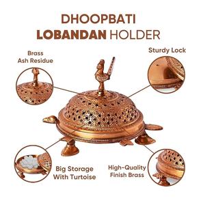 Quemador de incienso tradicional árabe de lujo en latón, set de Bakhoor con Oud, Sándalo, Lavanda, Jazmín, Cilantro, regalo islámico para el hogar. - Product Image 5