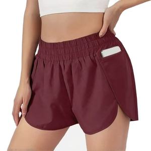 Shorts Deportivos de Cintura Alta Elásticos y Transpirables para Mujer, Primavera-Verano 2022, Estilo Holgado, Novedad Americana - Product Image 5