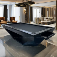 Fournisseur chaud Table de billard multi-usages personnalisée Table de ping-pong moderne en bois de 7 pieds Table de billard sectionnels d'intérieur pour la maison