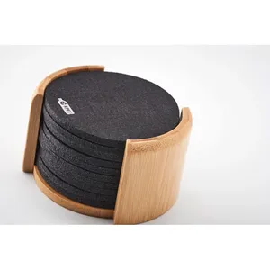 Sottobicchieri Promozionali Sostenibili BAHIA RPET, Sottobicchieri Ecologici per Merchandising - Product Image 1