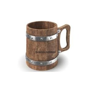 Copper Antique Finished Stylish Designer Metal Made Round Shape Drinkware <b>Mugs</b> For Bar And Restaurant With Gold Plated Handles - Product Image 5